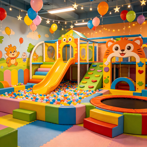 <span class=keywords><strong>Castillo</strong></span> <span class=keywords><strong>de</strong></span> Juegos Pequeño para Niños, con Toboganes y Piscinas <span class=keywords><strong>de</strong></span> Pelotas, Apto para Guarderías - Product Image 4