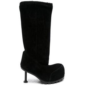 Nuovi <span class=keywords><strong>stivali</strong></span> <span class=keywords><strong>bianchi</strong></span> rosa caldo da donna <span class=keywords><strong>stivali</strong></span> al ginocchio in pelle scamosciata rosa Designer rosa - Product Image 5