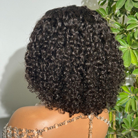 Perruques Full Lace Frontal en Cheveux Humains 13x6 HD Lace Sans Colle Pré-Pluckées Ligne de Cheveux Naturelle Perruque Cheveux Vierges pour Femmes Noir Naturel