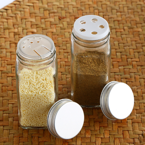 Frascos de Vidro Reciclados em Forma Quadrada de 3,3oz para Especiarias, Embalagem de 100ml com Tampa de Dosagem - Product Image 4