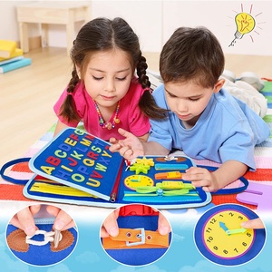 Tableau d'activités pour tout-petits avec <span class=keywords><strong>page</strong></span> DIY, 20 en 1, jouets Montessori, jouets sensoriels, jouets éducatifs préscolaires, livre sensoriel pour enfants - Product Image 4