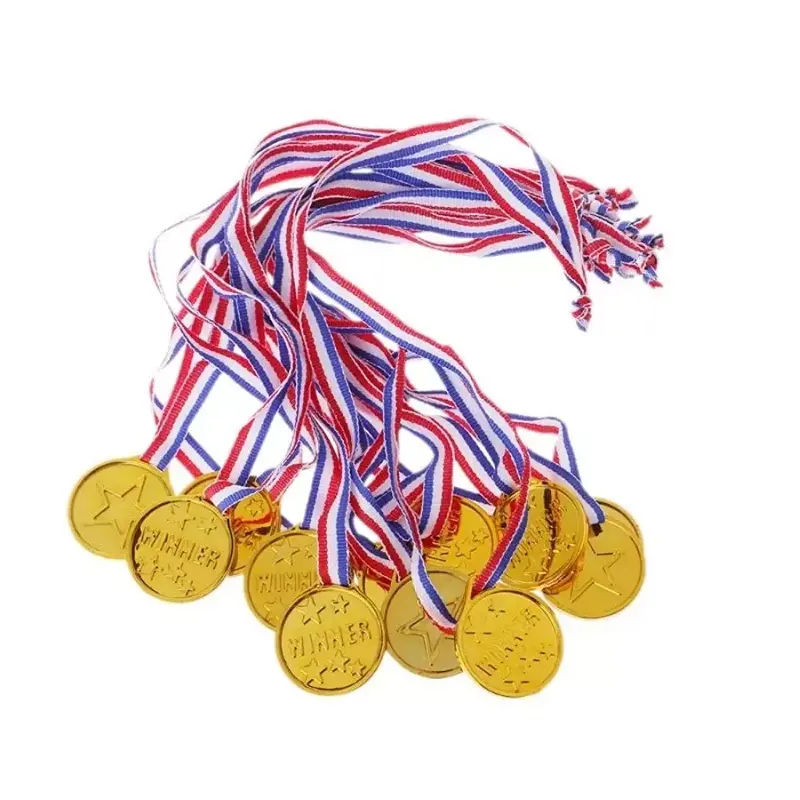 New Fad Products Custom Ribbon Blank Zinc Alloy Silver Bronze Gold Sports Medal