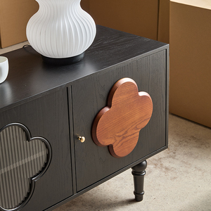Modern Solid Wood <b>Sideboard</b> <b>Cabinet</b> Decorative Eco-Friendly for Home Bar Dining/Living Room Furniture <b>Display</b> K135 Living Room D - Product Image 5
