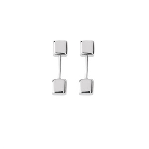 S925 Sterling Silver Square <b>Stud</b> Earrings 4Mm Geometric Minimalist Design <b>For</b> Daily Wear <b>Men</b> Women - Product Image 5