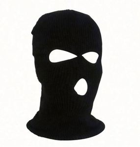 Cagoule d'hiver chaude pour homme, masque facial imprimé pour le ski et le cyclisme, bonnet en laine tricoté, logo personnalisé, coupe-vent - Product Image 5