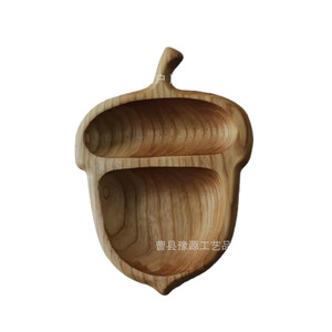 Wooden Acorn <b>Snack</b> <b>Tray</b> For Home Decor And Hotel Use - Product Image 1