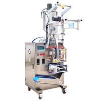 Machine d'emballage de liquides à trois soudures latérales à simple voie, écoénergétique, pour le remplissage de sachets de miel en stick