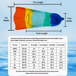 <span class=keywords><strong>Pinne</strong></span> da nuoto Freestyle in Silicone <span class=keywords><strong>per</strong></span> adulti e bambini attrezzatura <span class=keywords><strong>per</strong></span> lo Snorkeling - Product Image 3