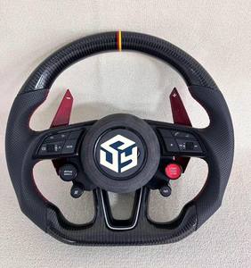 Volant en fibre de carbone pour Audi A3 8P A4 B8 A5 A6 C7 A7A8 <span class=keywords><strong>S3</strong></span> S5, nouveau modèle B9, peut être amélioré en fibre de carbone - Product Image 1