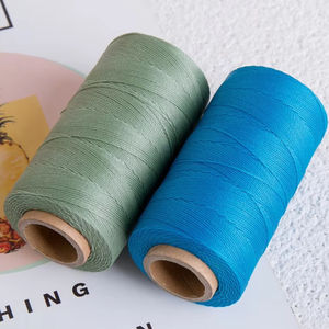 Hecha a mano 200M DIY trenzado 100% poliéster línea <span class=keywords><strong>de</strong></span> cera <span class=keywords><strong>de</strong></span> alta tenacidad 0,8mm herramienta <span class=keywords><strong>de</strong></span> costura <span class=keywords><strong>de</strong></span> gama alta con hilo teñido - Product Image 1