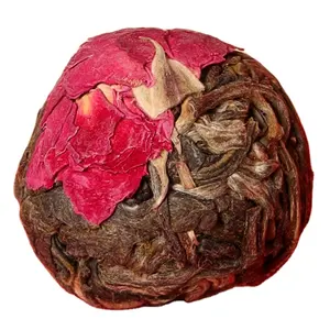中草药美容茶茉莉花干玫瑰不同绽放食用花茶艺术花花茶球