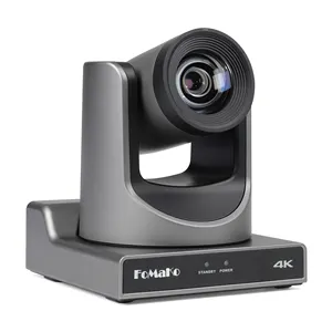 Cámara FoMaKo 60FPS 4K PTZ, Zoom óptico de 20x, IP SDI, USB, HDMI, cámara PTZ, transmisión en vivo, Vmix, OBS, educación de la Iglesia