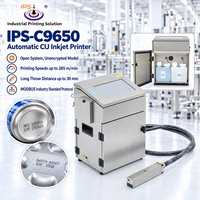 Mesin Kode Inkjet Terus-Menerus Sistem Terbuka (CIJ) untuk Botol Plastik Logam, Kerjasama Distributor OEM ODM IPS-C9650