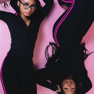 2026 लंबी लड़की 2 टुकड़ा सेट महिला निर्माताओं के अनुकूल सेट राइनस्टोन महिलाओं और फीता कमर पैंट के लिए - Product Image 1