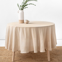 Nappe ronde Linge de table Nappes de fête Rectangulaire Mariage Luxe Nappe blanche ronde pour les fêtes