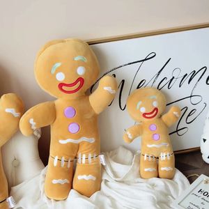 Juguete de peluche de hombre de pan de <span class=keywords><strong>jengibre</strong></span> de dibujos animados, pequeños regalos de Navidad, almohada de juguete suave - Product Image 4