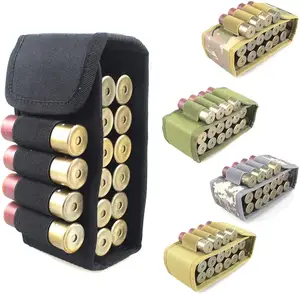 Tactical Molle 12 Rounds Ammo Shell Bag Foldable 12 Gauge Cartridge Pouch Magazine Pouch Bag