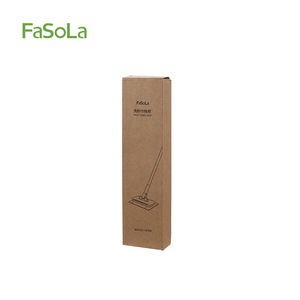 FaSoLa Lazy Mop With Reusable Towel 80cm Telescoping Handle For Glass <b>Floor</b> <b>Cleaning</b> - Product Image 2