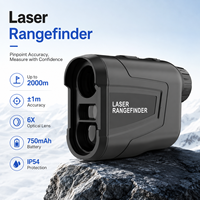 Télémètre laser de golf 6X en gros, 2000m, avec lentille 6X, fonction Pin Lock, vibration et compensation de pente, pour la chasse et la construction