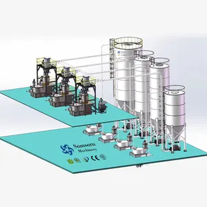 Sistema di alimentazione completamente automatico 200-300 Kg/H con macchinario artificiale della pianta del riso fortificato polverizzatore