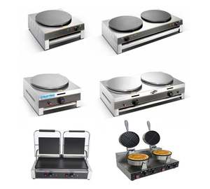 Heavybao-equipo de cocina de comida rápida, máquina de crepes antiadherente comercial, de placa única/doble, para tortitas eléctricas - Product Image 4