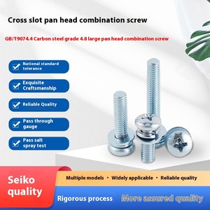 Sản phẩm mới bằng thép không gỉ mạ kẽm lõm lớn Pan Đầu Số liệu phun muối chống ăn mòn kết hợp vít - Product Image 4