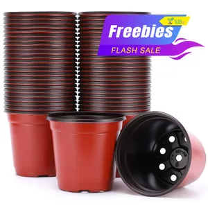 China supplier clear plastic soft garden flower pot with low price for planter