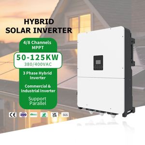 MPPT Gamme 180-850V Fréquence réseau 50/60Hz 75KW 100KW 125KW Hybride Triphasé - Product Image 4