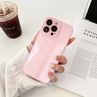 Coque de téléphone couleur unie Dopamine Macaron tendance pour iPhone 16 15 14, sans logo, pour couple