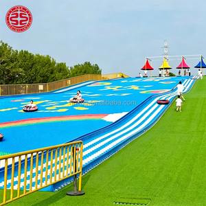 Manèges de divertissement non motorisés, toboggan en plastique arc-en-ciel pour l'extérieur, toboggan sec pour le ski en plein air, toboggan en plastique pour parc - Product Image 3