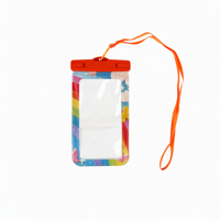 Sac de téléphone en PVC transparent personnalisé avec logo, étanche, avec écran tactile en TPU et fenêtre transparente en PVC