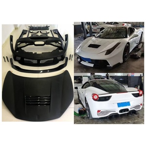 2011-2016 Car Modification Upgrade PD Body Kit Front Rear Bumper Lip Side Skirt <b>Engine</b> <b>Hood</b> for Suitable Ferrari 458 - Product Image 2