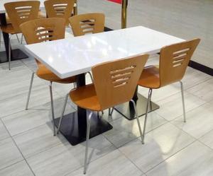 Ristorante <span class=keywords><strong>resina</strong></span> corians pietra superficie solida acrilica cafe table top, ristorante <span class=keywords><strong>tavolo</strong></span> da pranzo e sedia - Product Image 5