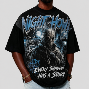 เสื้อยืดสตรีทแวร์แบรนด์ส่วนตัว ผ้าคอตตอนหนา 300GSM สีซีดแบบซันเฟด ทรงโอเวอร์ไซส์ บ็อกซี่ ครอปพิมพ์ลายกราฟิก เสื้อยืดผู้ชาย - Product Image 2