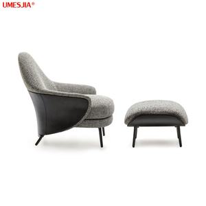 Fauteuil ANGIE de style italien moderne, fauteuil de <span class=keywords><strong>salon</strong></span>, meubles de <span class=keywords><strong>salon</strong></span>, pieds en métal, tissu, fauteuil de détente - Product Image 4