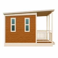 Maison préfabriquée de luxe en conteneur avec terrasse et auvent pour villas de plage, complexes hôteliers et locations de vacances