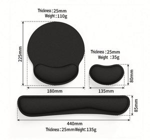 Alfombrilla de Ratón Personalizada con Reposamuñecas, Sublimación, Blanca, de Goma PVC para Escritorio - Product Image 4