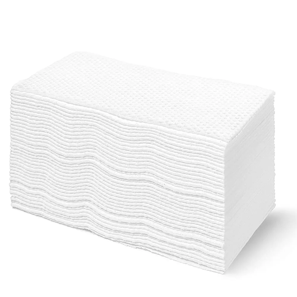 Высокое качество для сухой и влажной уборки, используйте Безворсовая Ткань Нетканые Одноразовые Полотенца для лица, белый 100 шт