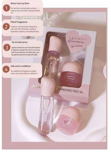 Ensemble de soins pour les lèvres au shilin vegan et à l'aloe vera bio de la marque House Brand, formule réparatrice de nuit, réduit les ridules, hydratation profonde et nourrissante - Product Image 4