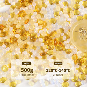 Particules de cire à cacheter transparentes 500g Larmes de Sirène pour la décoration de carnets et la scellure du papier - Product Image 3