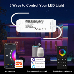 Ip68 không thấm nước <span class=keywords><strong>LED</strong></span> thông minh <span class=keywords><strong>Wifi</strong></span> RGB/<span class=keywords><strong>RGBW</strong></span> dải lưới nhóm Sync 4 khu điều khiển từ xa hồ bơi ánh sáng dimmer điều khiển - Product Image 3