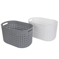 Panier de rangement multifonctionnel en plastique pratique pour la maison, l'hôtel, le bureau, le bureau de travail, pour ranger les serviettes, les vêtements, les collations