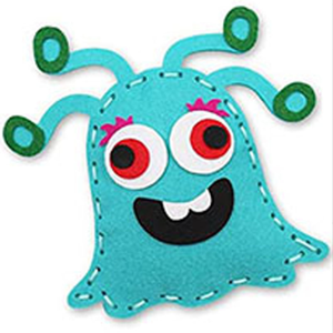 Little Monster Animal Planet Kids Kit da cucito Woodland Felt animals giocattoli da cucito creativi - Product Image 2