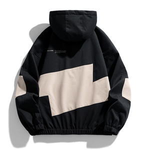 Customized Logo Men's Joker Windproof Breathable Collar Jacket Fashion Color <b>Matching</b> Trendy for Spring Autumn Winter <b>Long</b> - Product Image 4