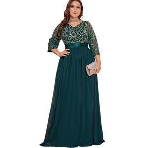 Robe de soirée élégante pour femmes, longue robe de soirée pour mariage, gala et célébration - Product Image 1