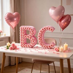 Caja de Regalo Rígida Hecha a Mano con Diseño Personalizado de Letras y Flores, Reciclable y de Forma Irregular, para Flores - Product Image 3