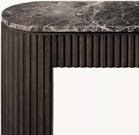 Console moderne classique nordique, meubles de maison, entrée, couloir, console en bois massif de chêne brun