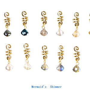 Jiffy <span class=keywords><strong>cheveux</strong></span> perles <span class=keywords><strong>bijoux</strong></span> Dreadlocks cristal métal bobines anneaux or argent pendentifs tresse manchettes Clips Tube perle tresse accessoires - Product Image 2