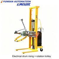 Chariot de levage et de rotation de fûts 1 kW 110 V pour fûts en acier et en plastique