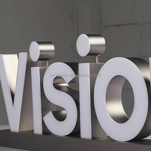 Letrero LED 3D Independiente Grande con Logotipo de Diodos, Adecuado para Inmobiliarias o Salas de Exposiciones, con Múltiples Colores para Elegir. - Product Image 3